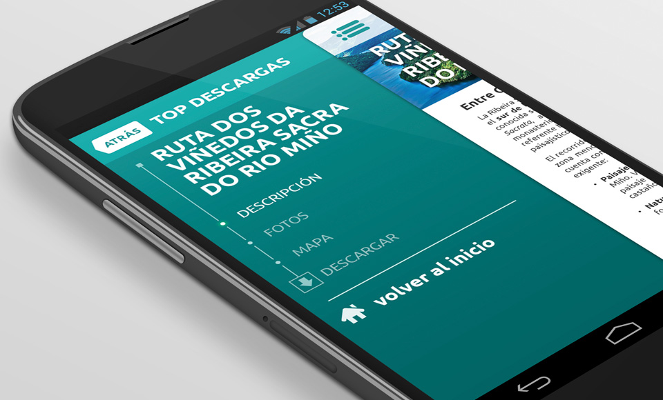 Rutea Guías - Diseño de interfaz de app