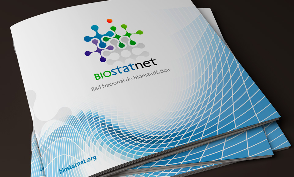 Biostatnet, Red Nacional de Biostadística - Diseño de folleto para Biostatnet